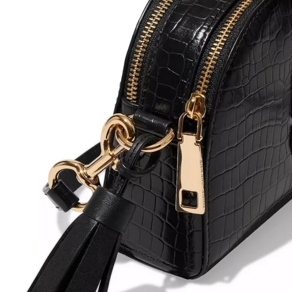 NWT Marc Jacobs Shutter Croc - Embossed Leather Crossbody Bag - Picture 4 of 8